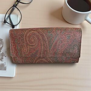ETRO Classic Paisley Continental Wallet